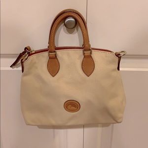 Dooney and Bourke crossbody bag with leather trim